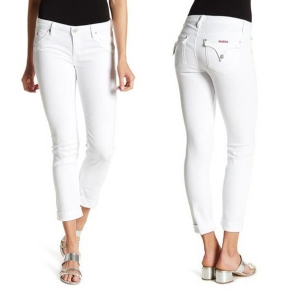 Hudson Jeans Denim - HUDSON Women  Jeans Bacara Crop Straight Cuff white 27